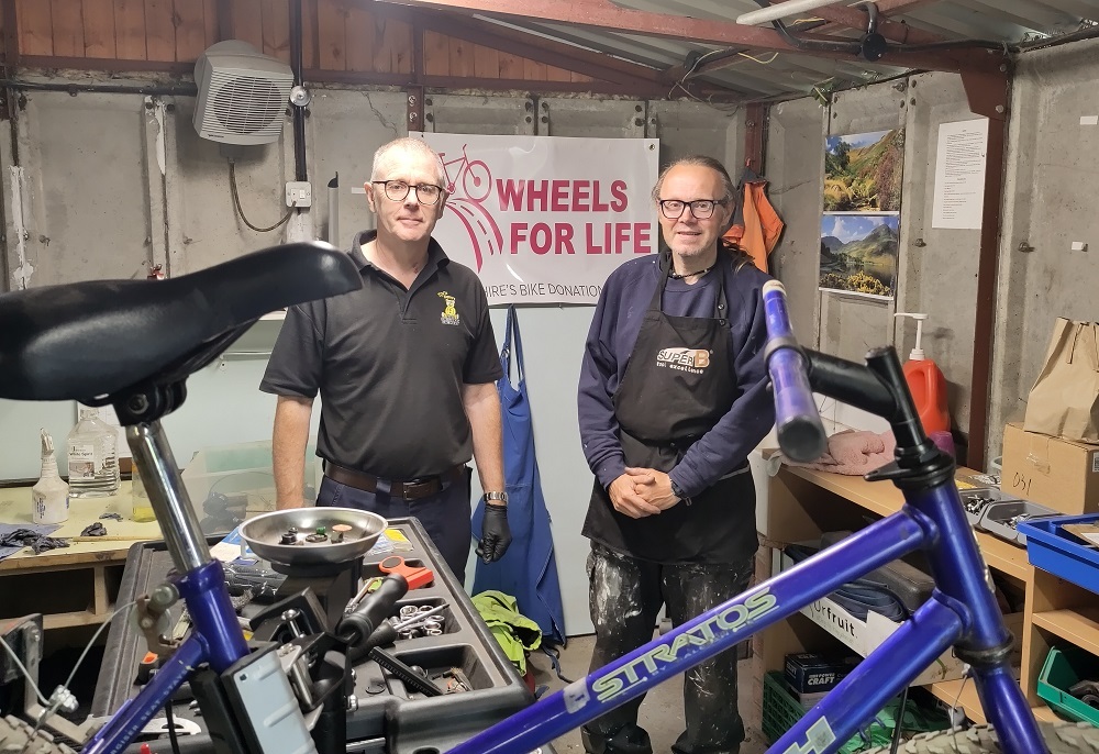 Meet the Louth Volunteer Mechanics, supporting the Wheels for Life Bike Donation Scheme
